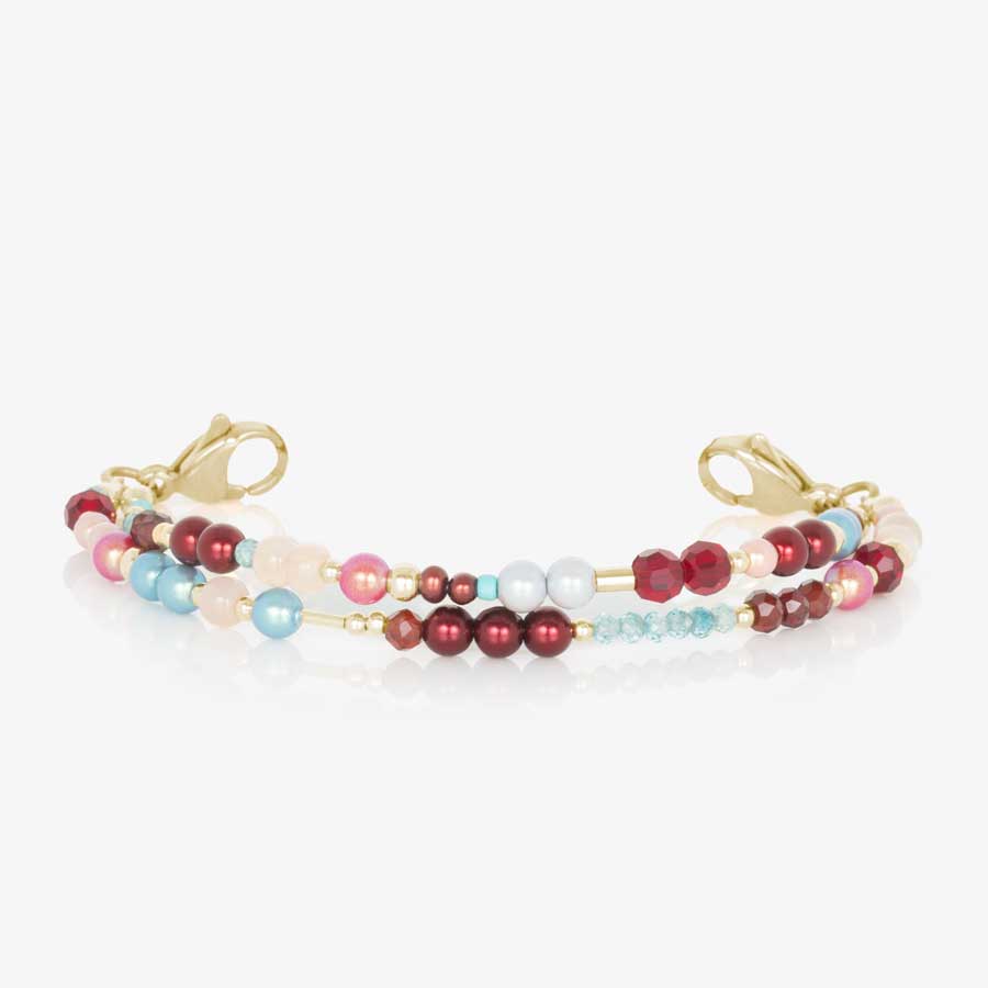 Dahlia Beaded Medical ID bracelet