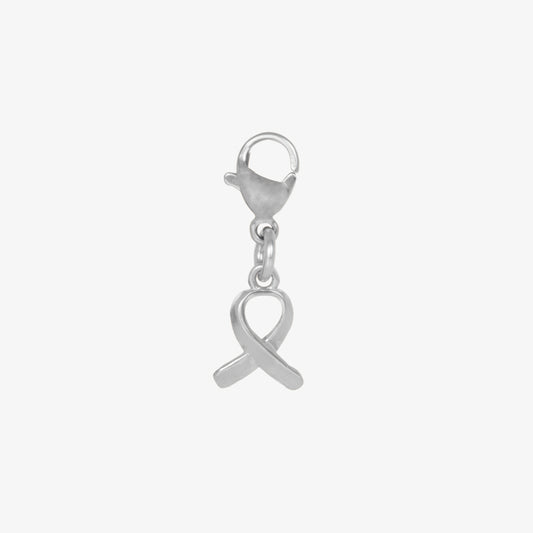 Awareness ribbon bracelet charm with lobster clasp