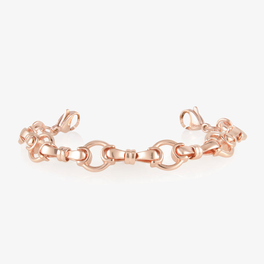 Medical alert bracelet bridle chain in rose gold with no tag