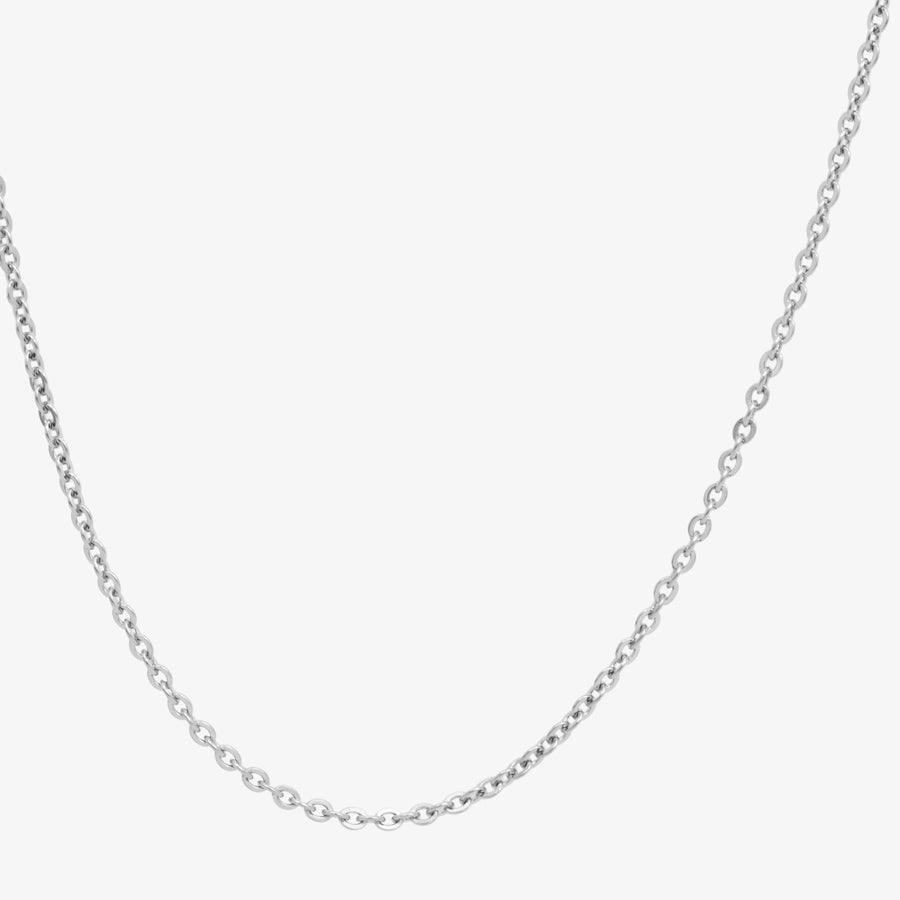 Flat Oval Replacement Necklace. A portion of 20" stainless flat chain. Perfect length to complement any LH medical ID pendant