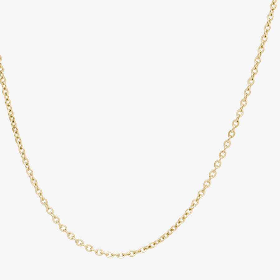 Gold tone plated stainless steel replacement chain necklace